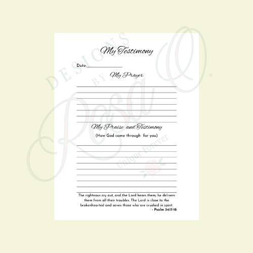 Faith and Focus Prayer Journal